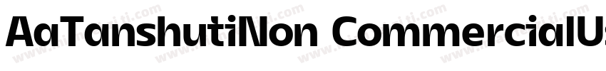 AaTanshutiNon CommercialUse字体转换